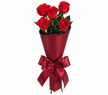 Букет 5 Красных роз Эдлесс Лав в Пятницкое