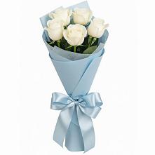Букет 5 Белых роз Проуд в Пятницкое