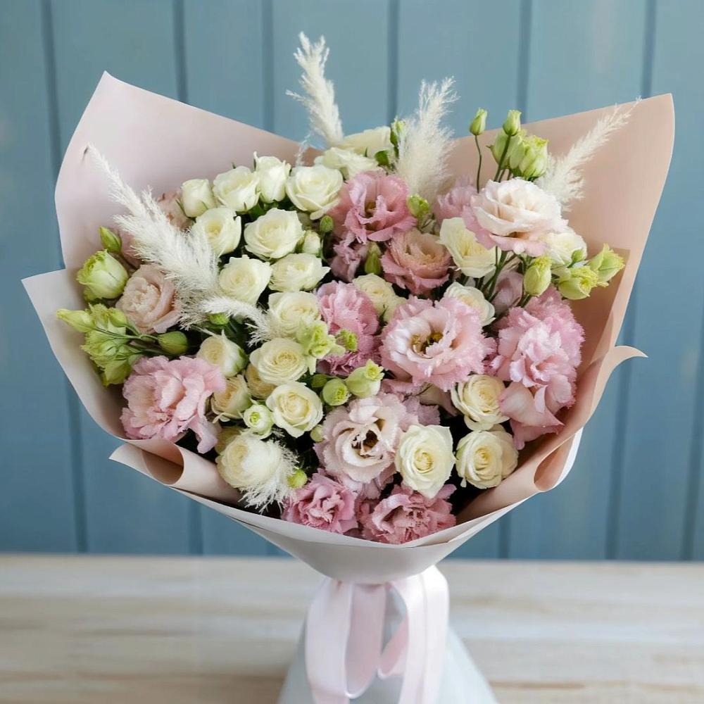 Букет цветов из: Альстромерии и Розы в Пятницкое