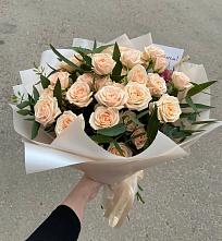 Букет Кремовые розы Латте в Пятницкое