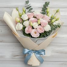 Букет цветов из:  Лизиантусы в Пятницкое