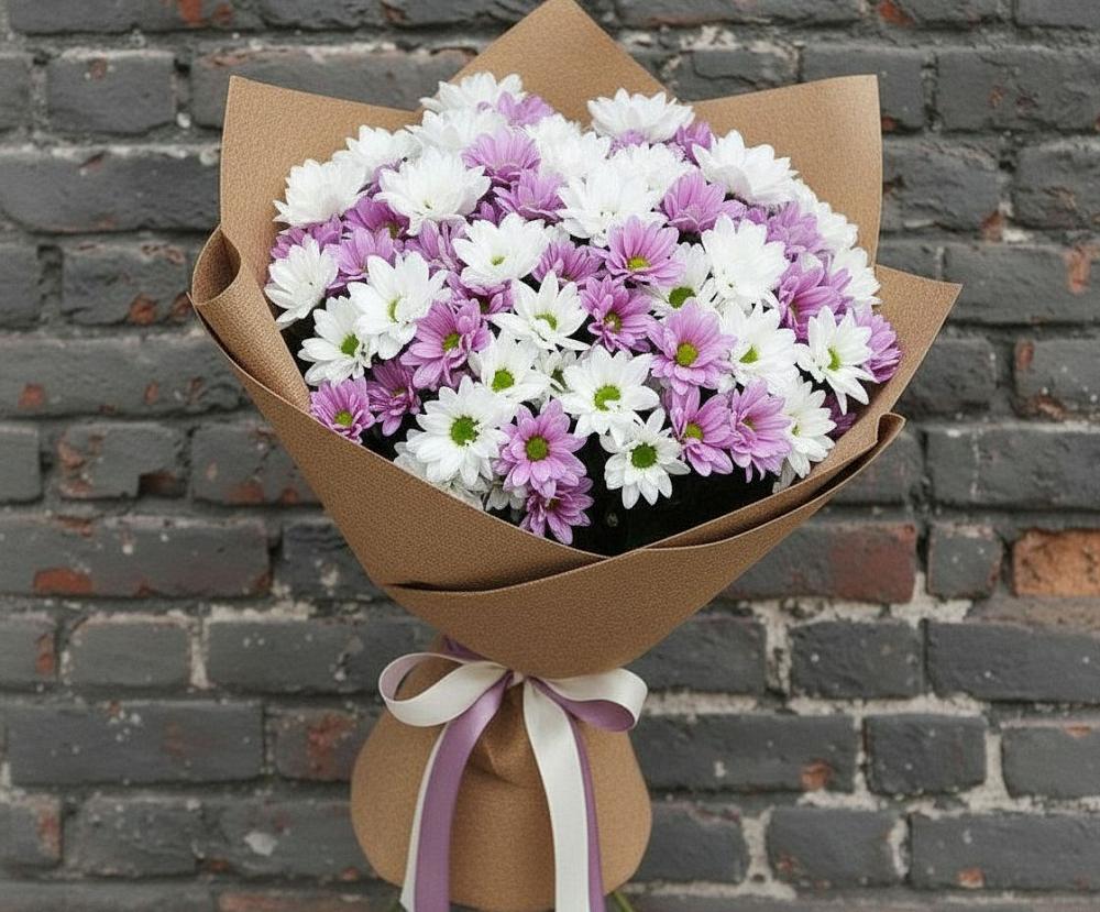 Букет цветов из: Хризантемы в Пятницкое