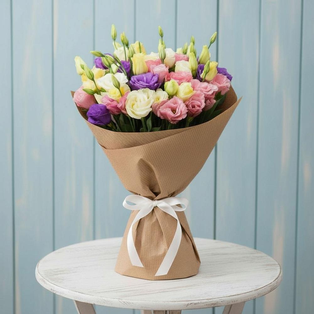 Букет цветов из: Лизиантусы в Пятницкое