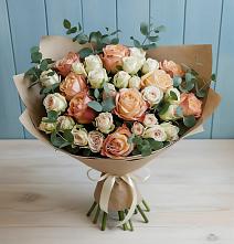 Букет цветов из:  Альстромерии и Розы #REPLACE_PRED# Пятницкое