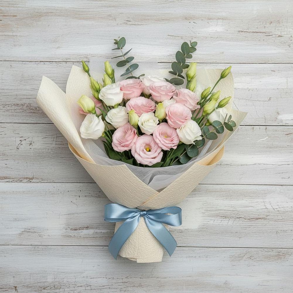 Букет цветов из: Лизиантусы в Пятницкое